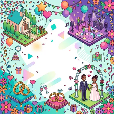 Wedding Announcement Isometric preview