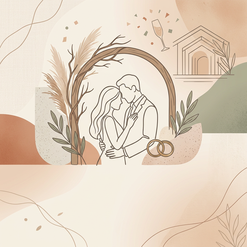 Wedding Announcement Japandi preview