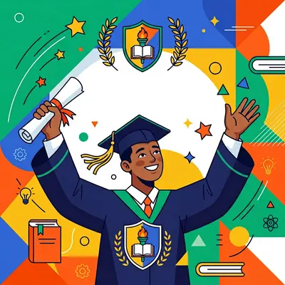 Graduation Announcement Flat Design preview