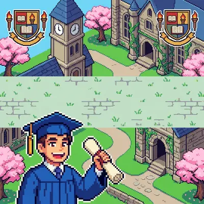 Graduation Announcement 8-Bit Classic preview