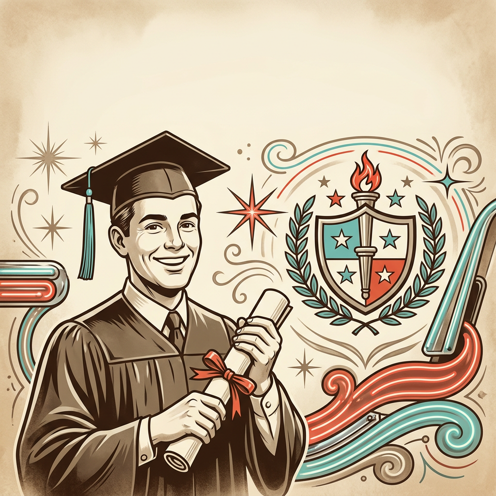 Graduation Announcement Retro Diner preview