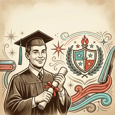 Graduation Announcement Retro Diner preview