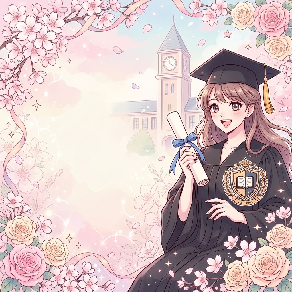 Graduation Announcement Shojo preview