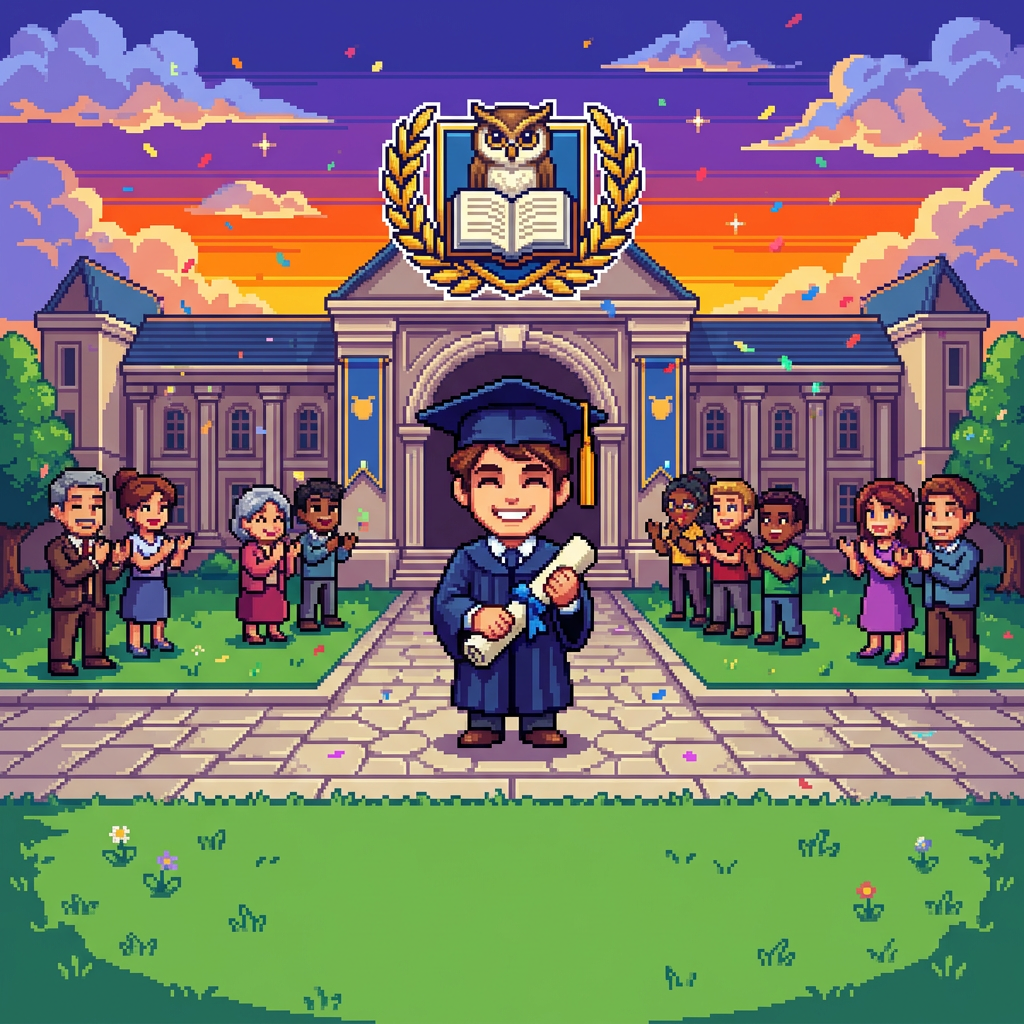 Graduation Announcement 16-Bit preview