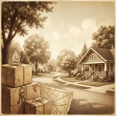 Moving Announcement Sepia Nostalgia preview