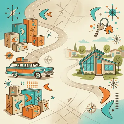 Moving Announcement Mid-Century preview