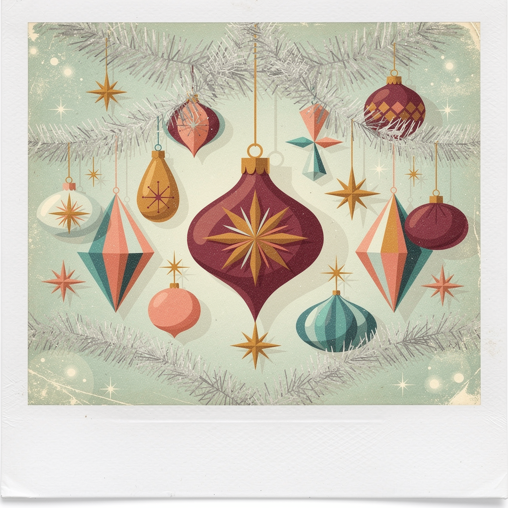 Retro Christmas Ornaments preview