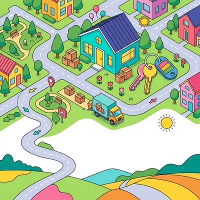 Moving Announcement Isometric preview