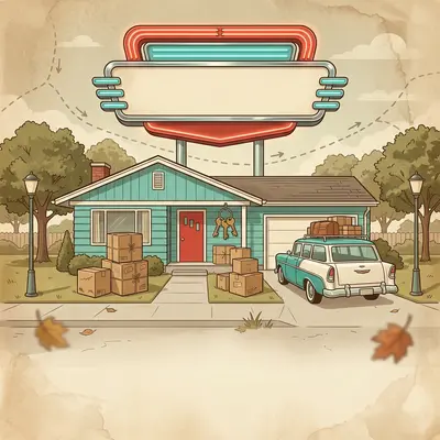 Moving Announcement Retro Diner preview