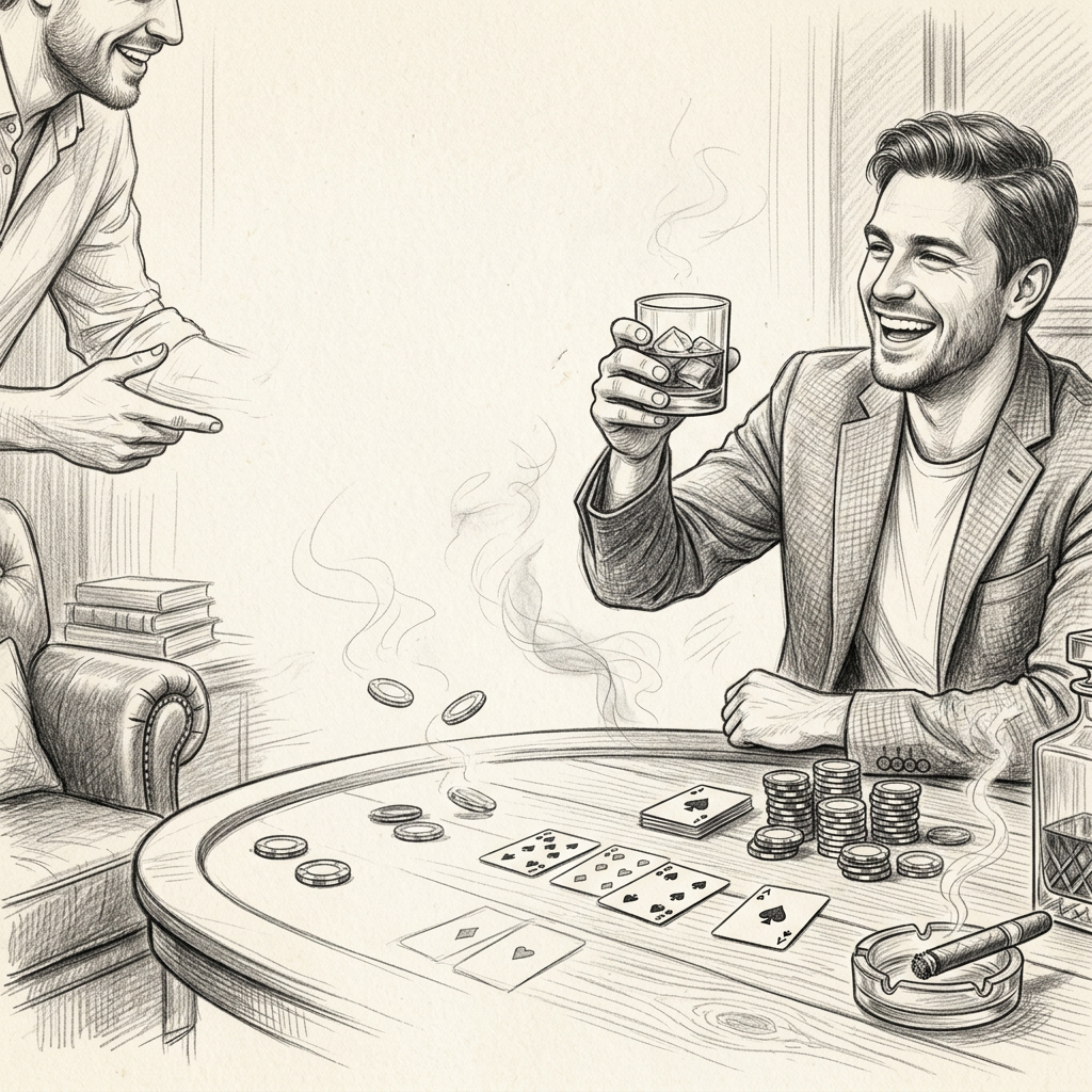 Bachelor Party Pencil Drawing preview