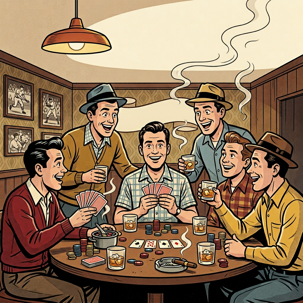 Bachelor Party Retro Cartoon preview