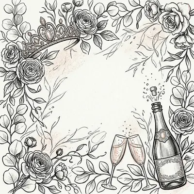 Bachelorette Party Ink Illustration preview