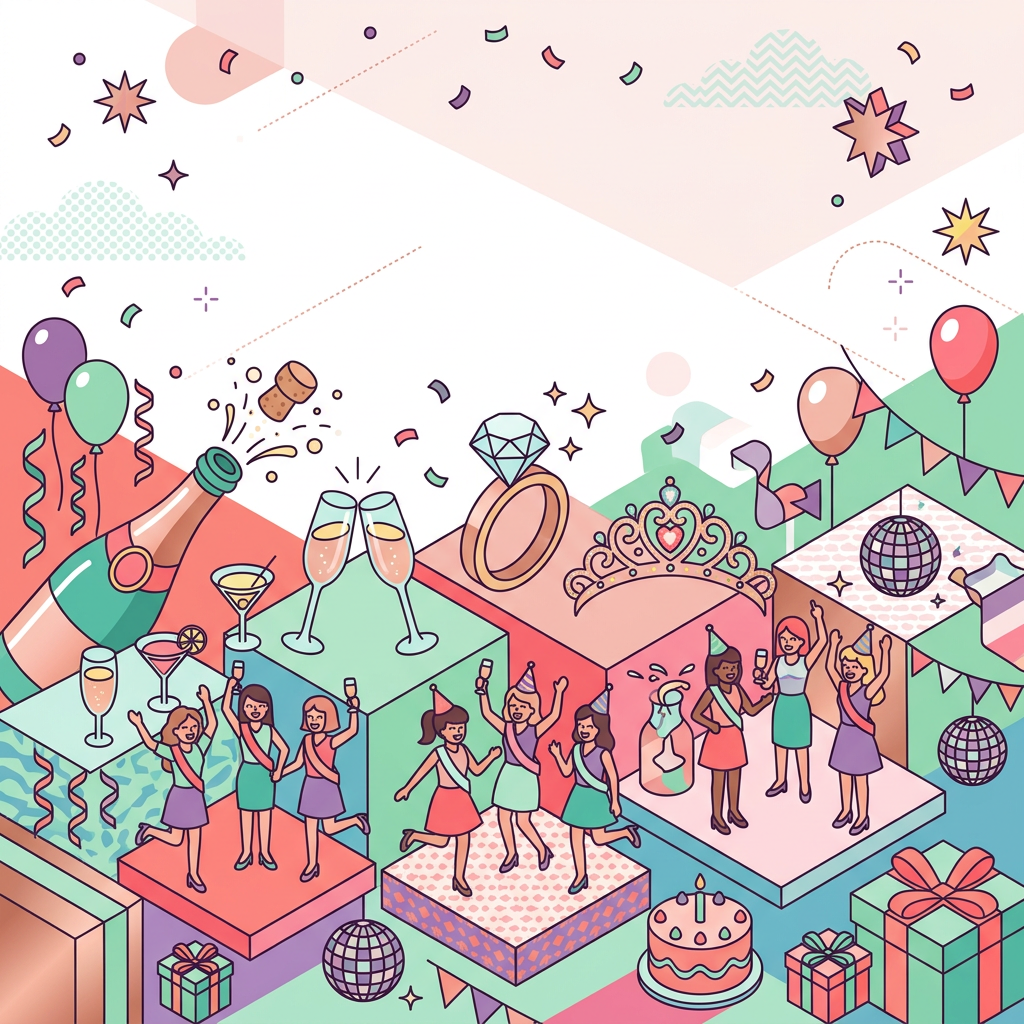 Bachelorette Party Isometric preview