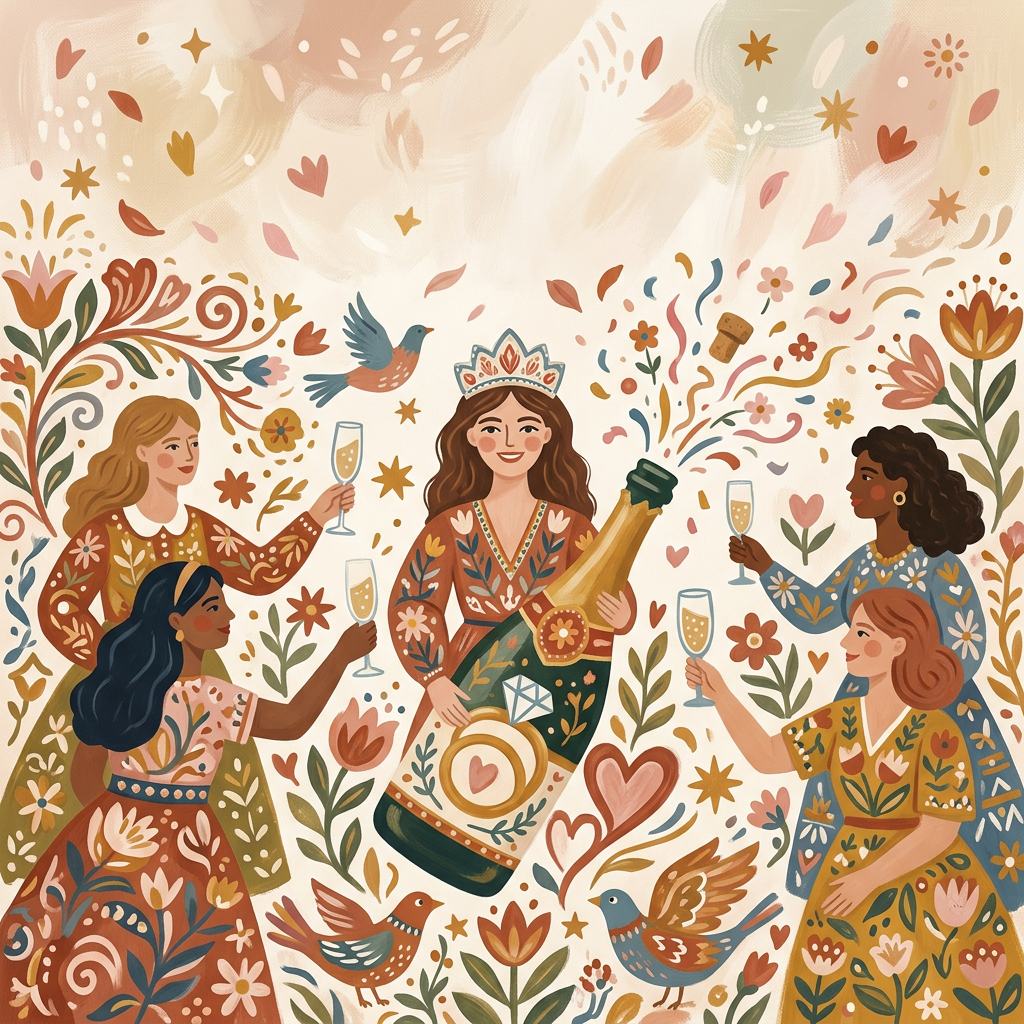 Bachelorette Party Folk Art preview