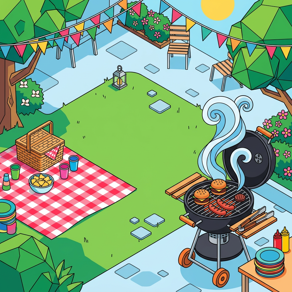Bbq Cookout Isometric preview