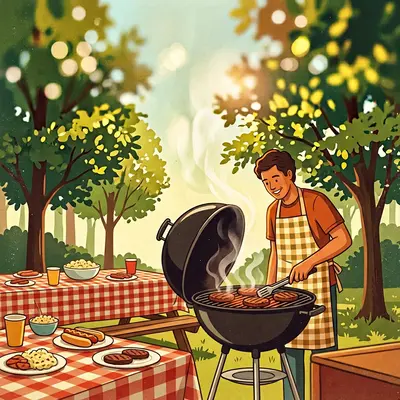 Bbq Cookout Polaroid preview