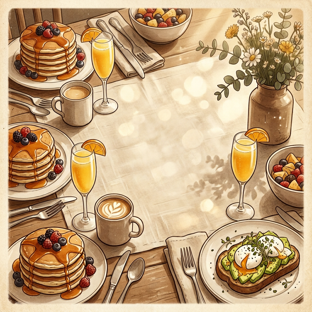 Brunch Gathering Sepia Nostalgia preview