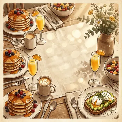 Brunch Gathering Sepia Nostalgia preview