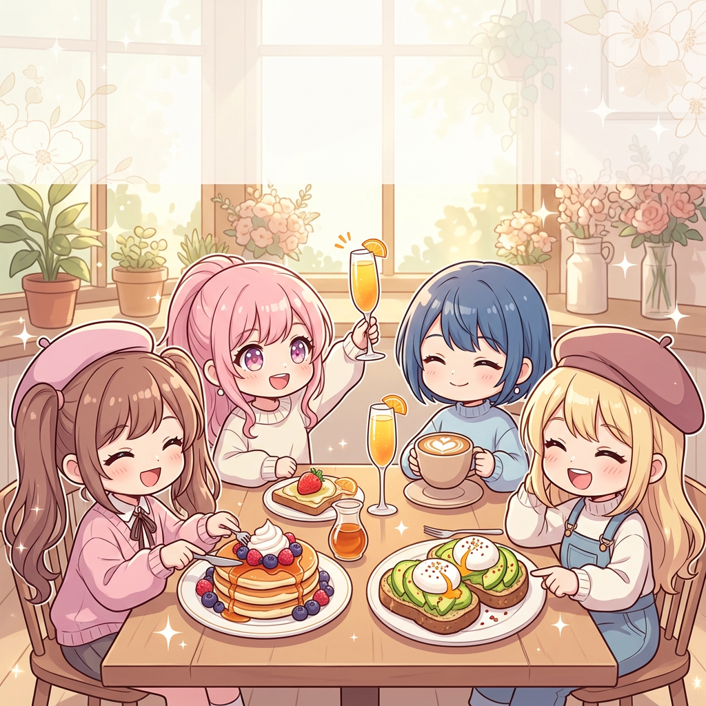 Brunch Gathering Chibi preview