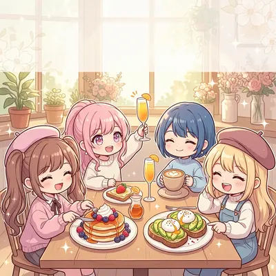 Brunch Gathering Chibi preview