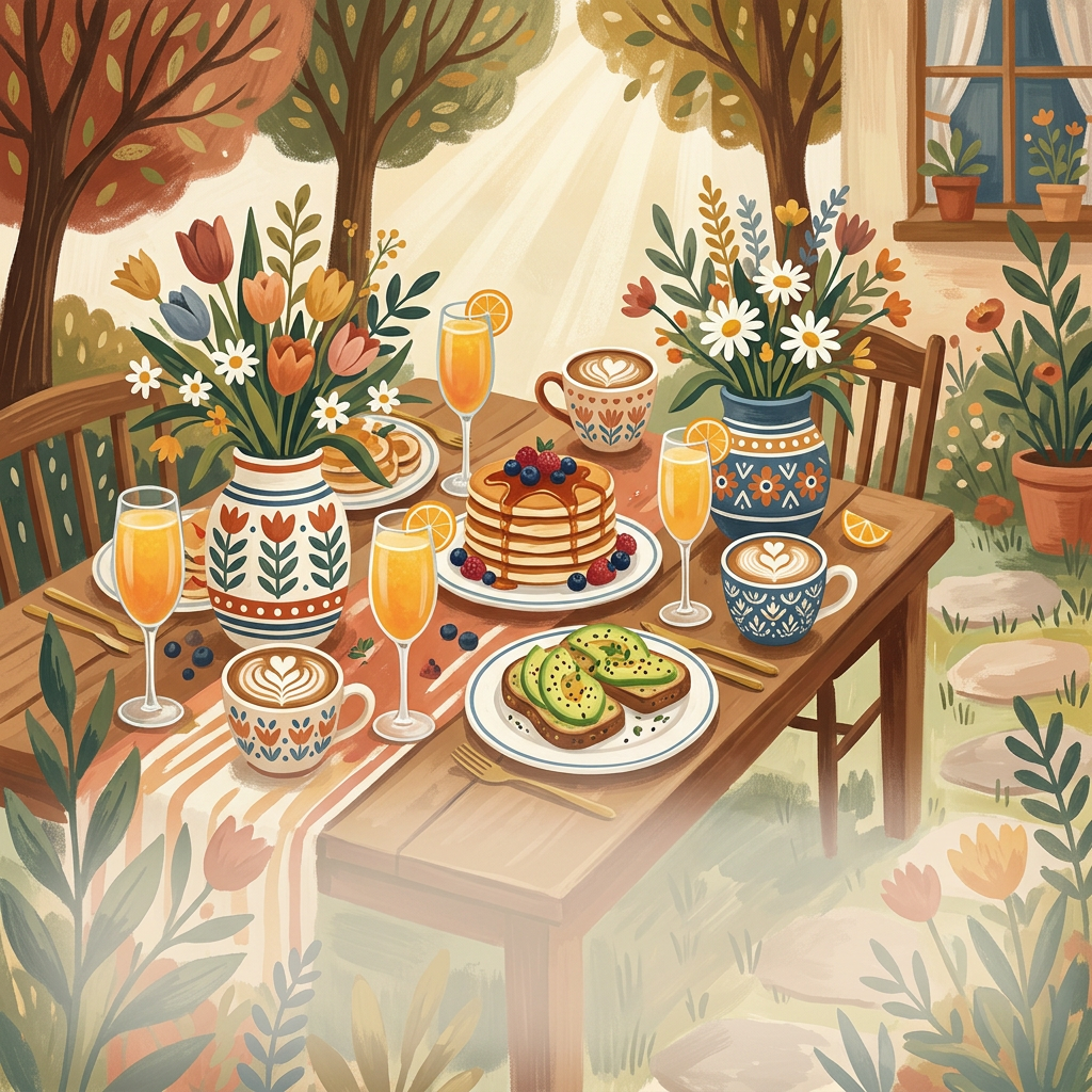 Brunch Gathering Folk Art preview