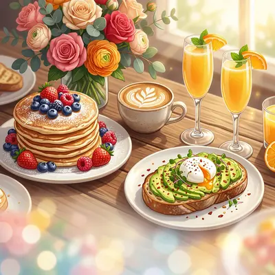 Brunch Gathering Macro Detail preview