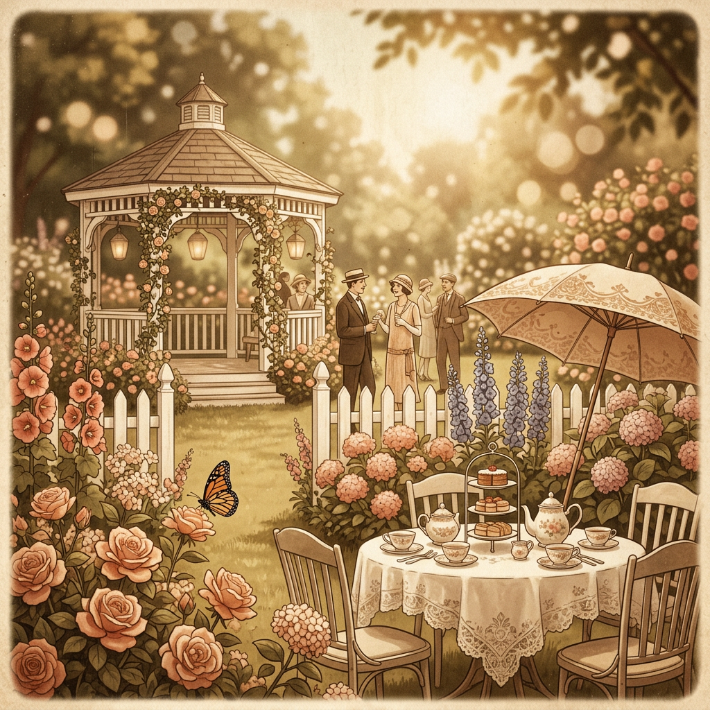 Garden Party Sepia Nostalgia preview
