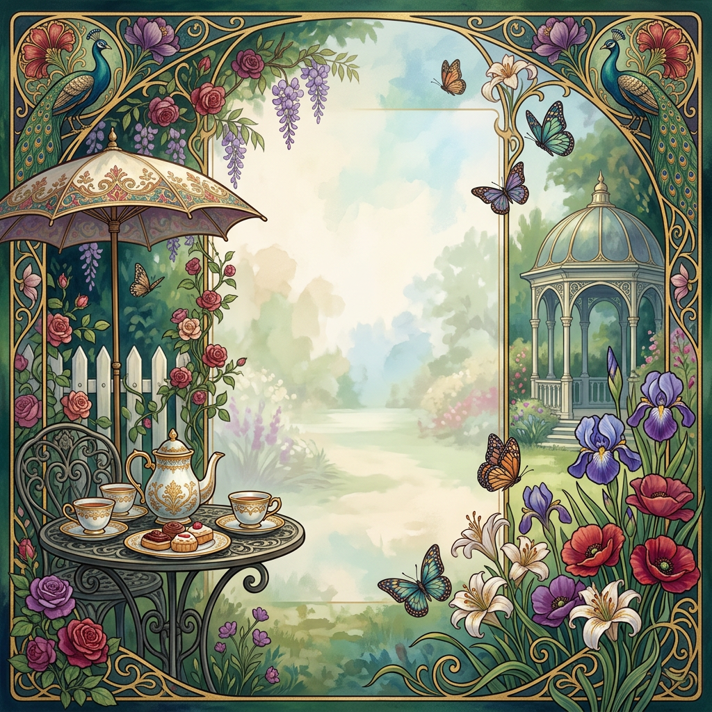 Garden Party Art Nouveau preview