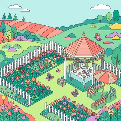 Garden Party Isometric preview
