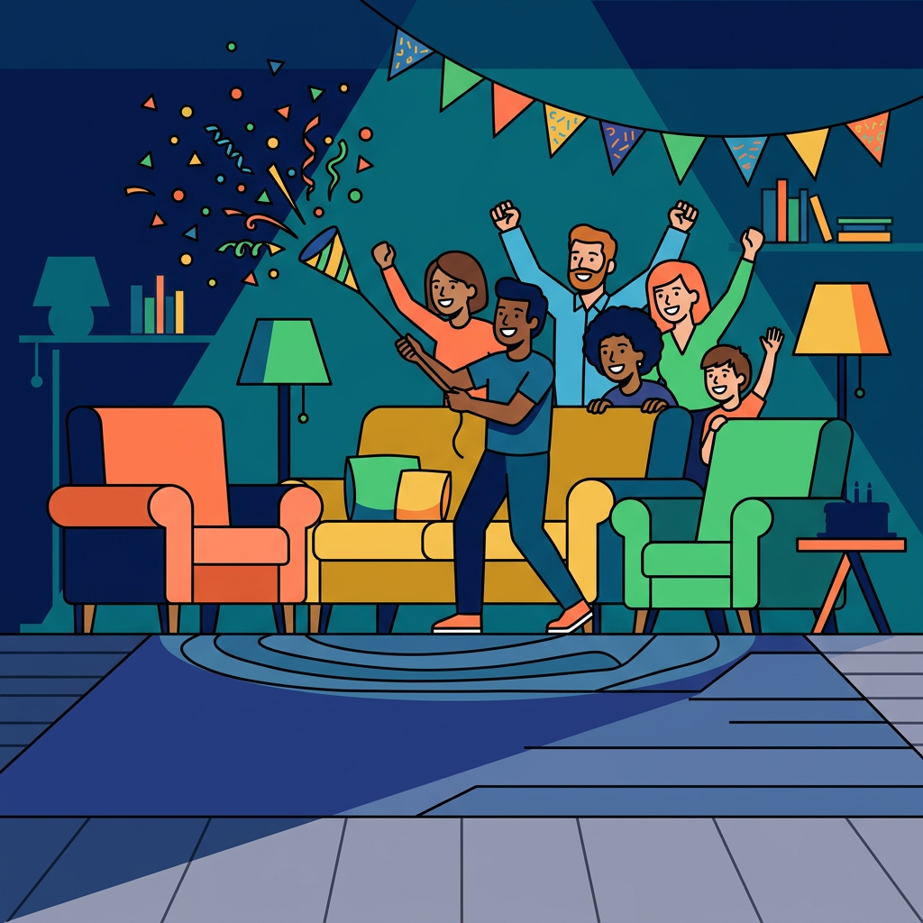 Surprise Party Flat Design preview