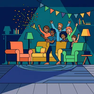 Surprise Party Flat Design preview