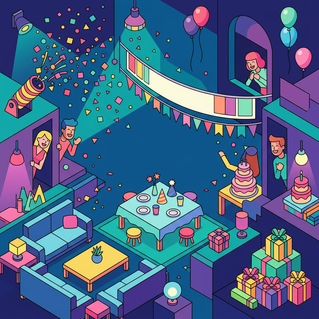 Surprise Party Isometric preview