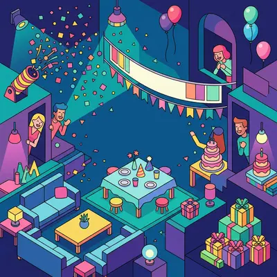 Surprise Party Isometric preview