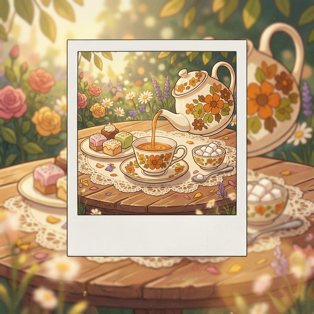 Tea Party Polaroid preview