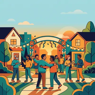 Welcome Party Flat Design preview