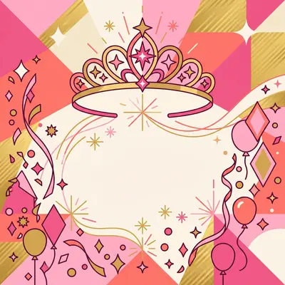 Sweet Sixteen Flat Design preview