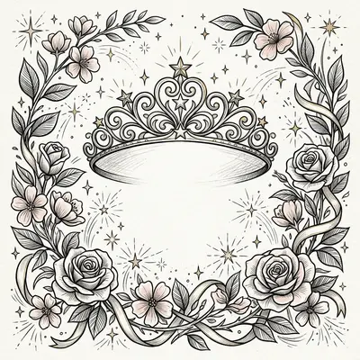 Sweet Sixteen Ink Illustration preview