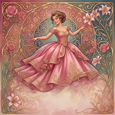 Quinceañera Art Nouveau preview