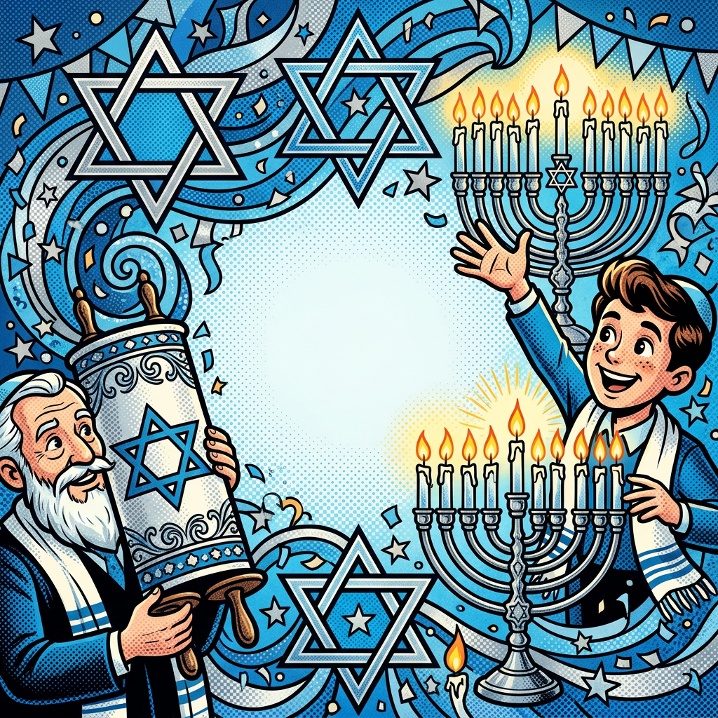 Bar/bat Mitzvah Retro Cartoon preview