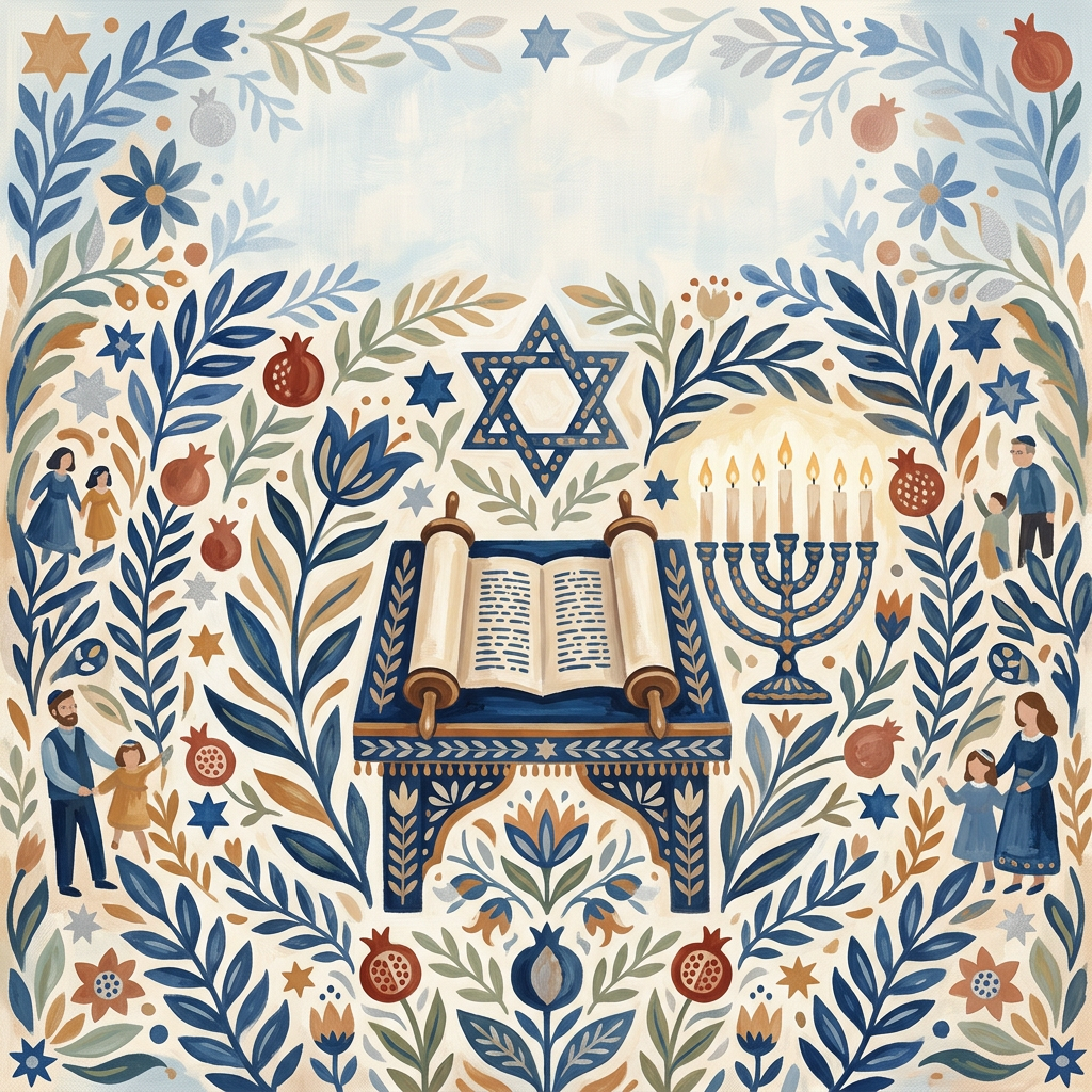 Bar/bat Mitzvah Folk Art preview