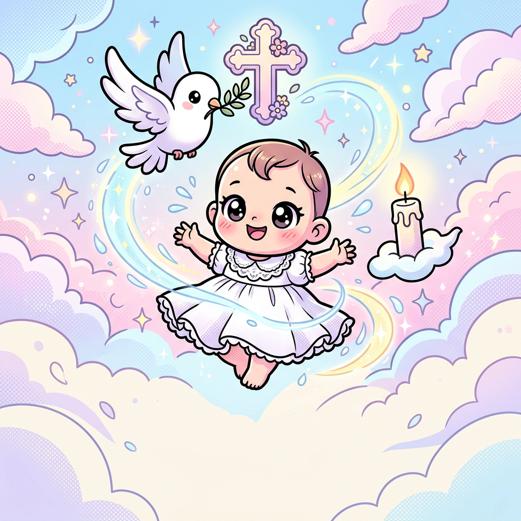Baptism Christening Kawaii preview