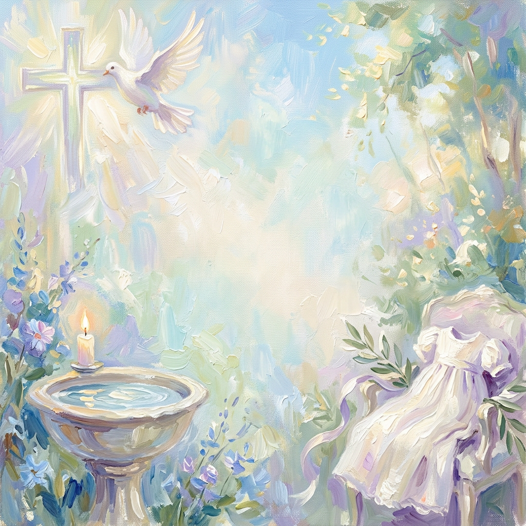 Baptism Christening Impressionist preview