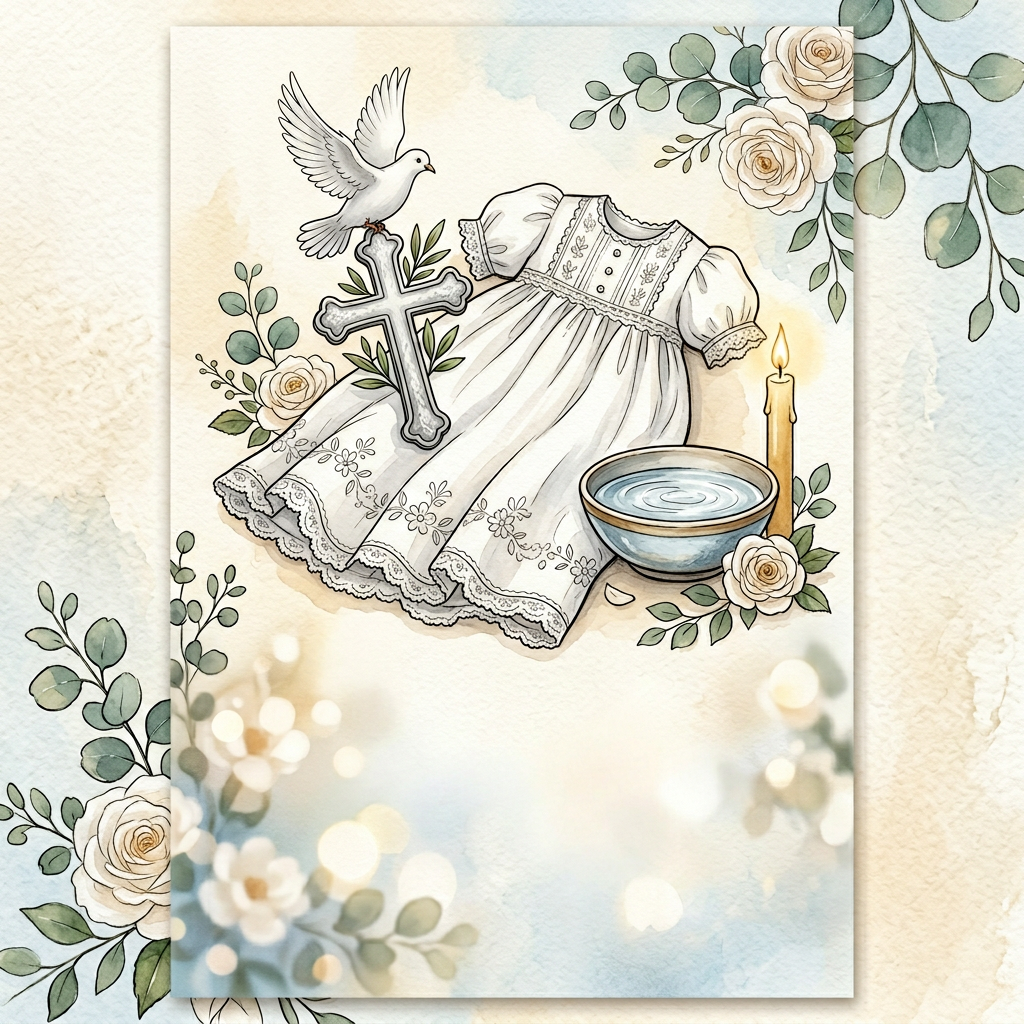 Baptism Christening Macro Detail preview