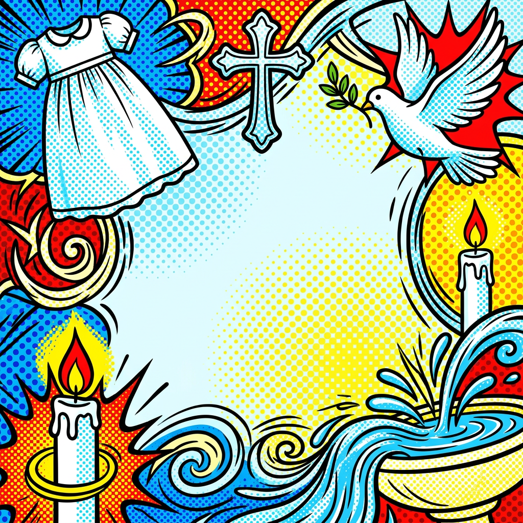 Baptism Christening Pop Art preview