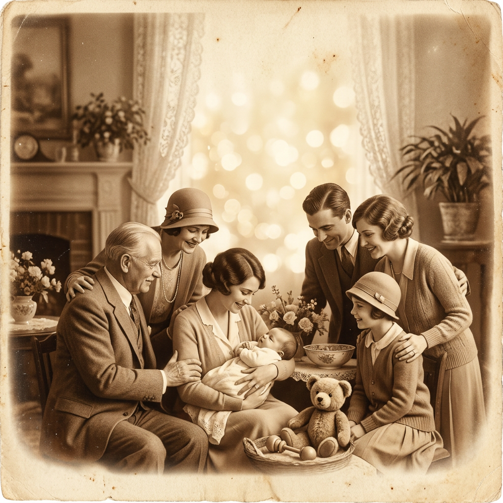 Baby Naming Ceremony Sepia Nostalgia preview