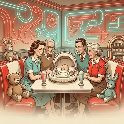 Baby Naming Ceremony Retro Diner preview