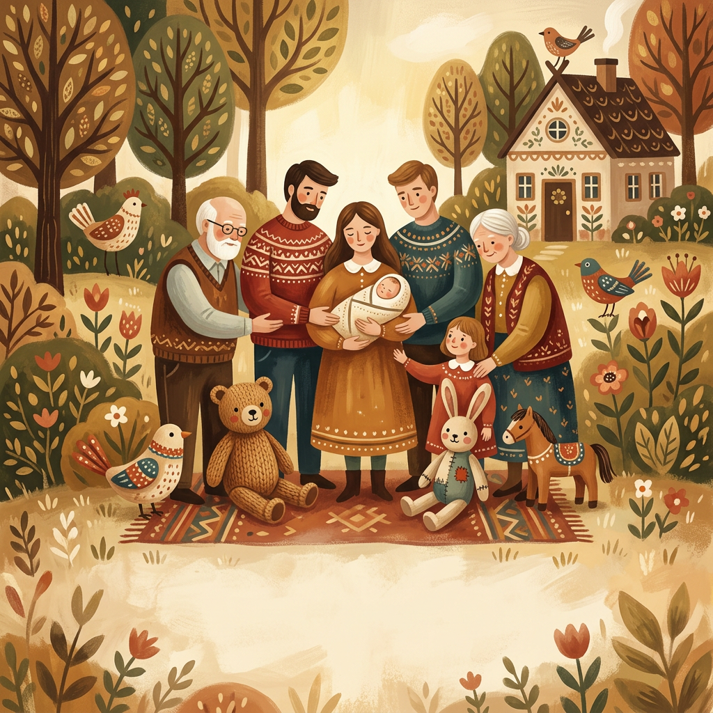 Baby Naming Ceremony Folk Art preview