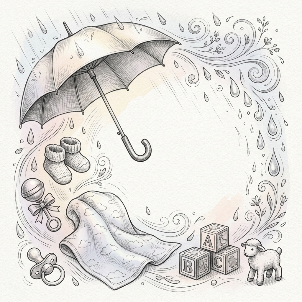 Baby Sprinkle Pencil Drawing preview