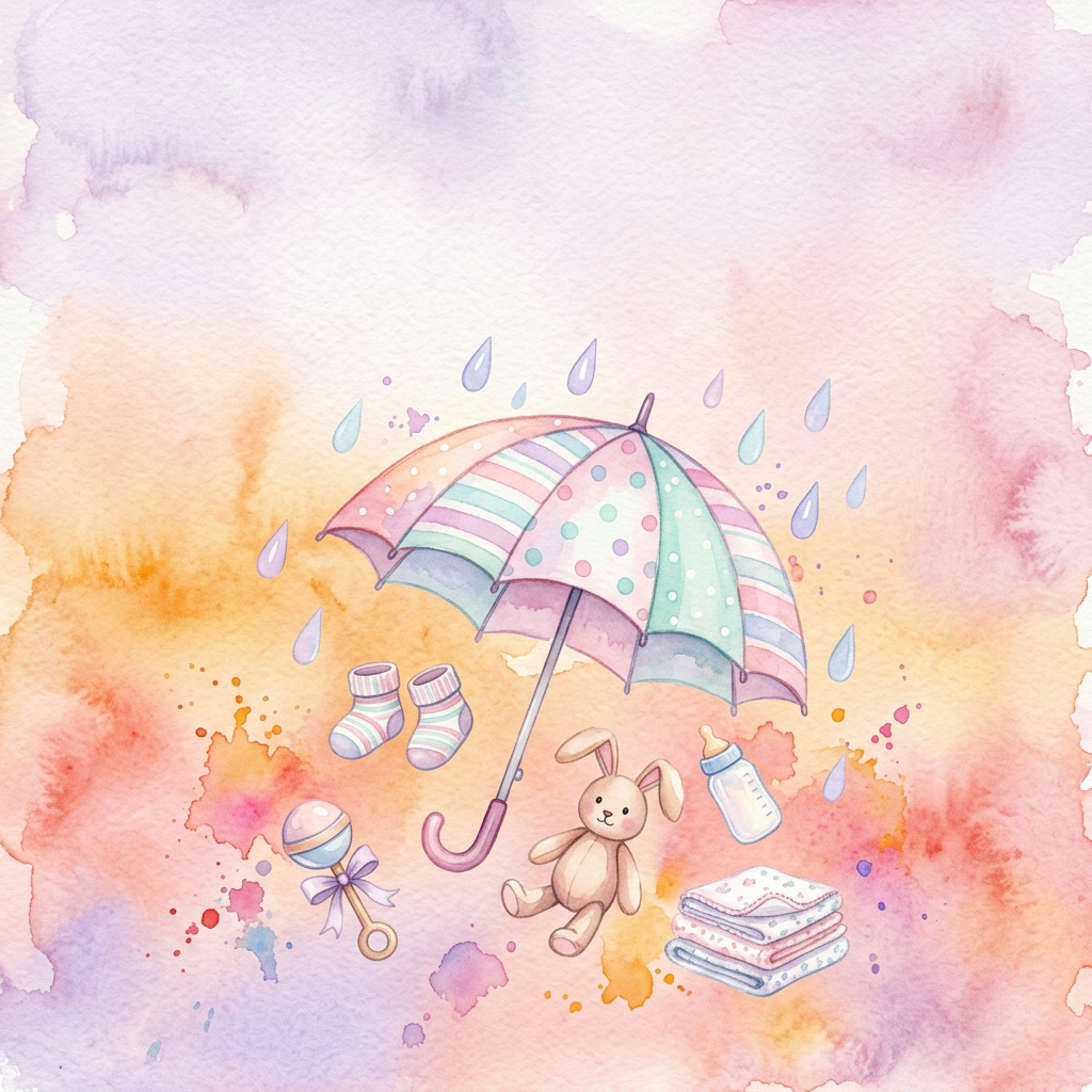 Baby Sprinkle Watercolor Sunset preview
