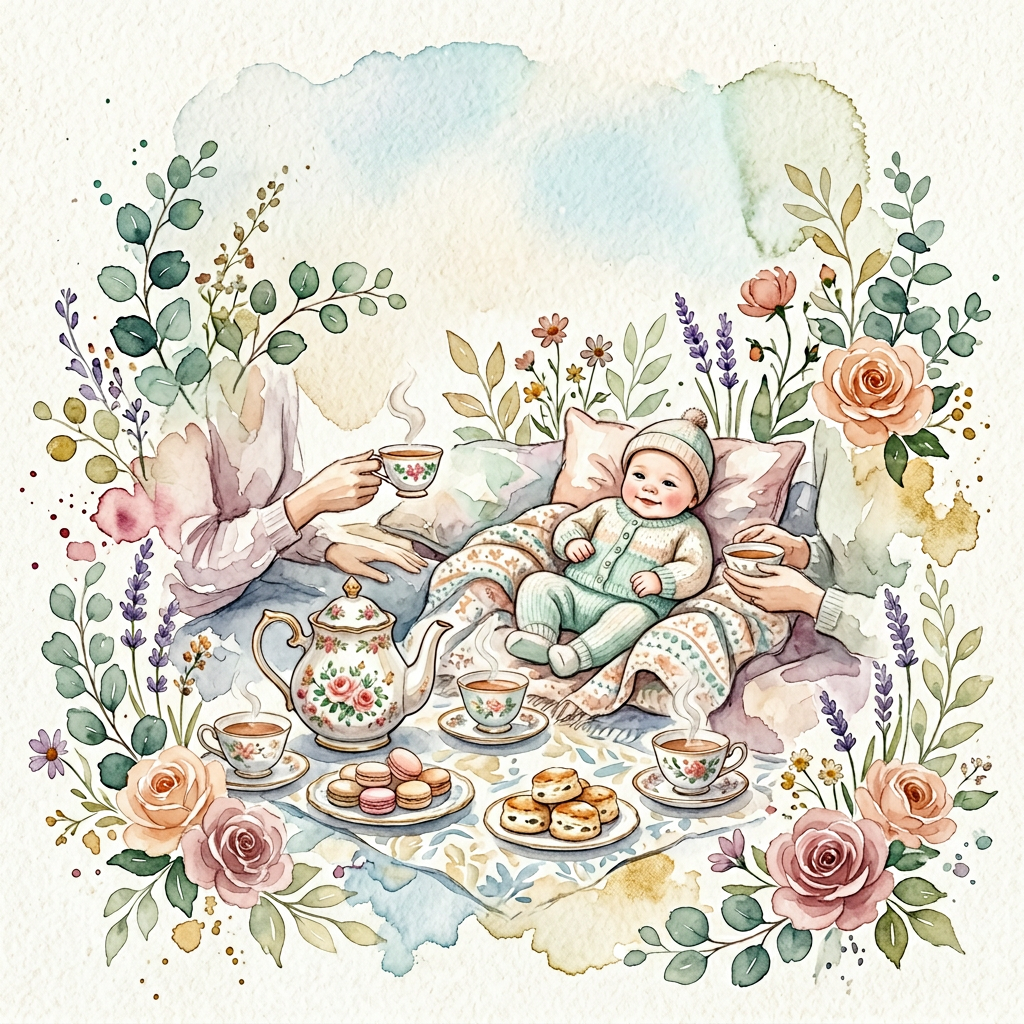 Sip And See Watercolor Garden preview